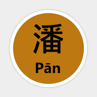 Chinese Surname Pān Magnet